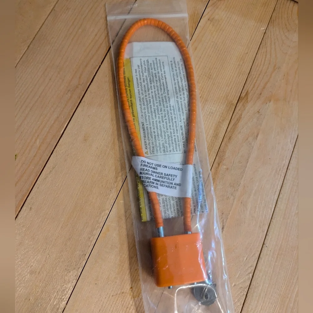 Orange Security Cable Lock - Picture 1 of 6